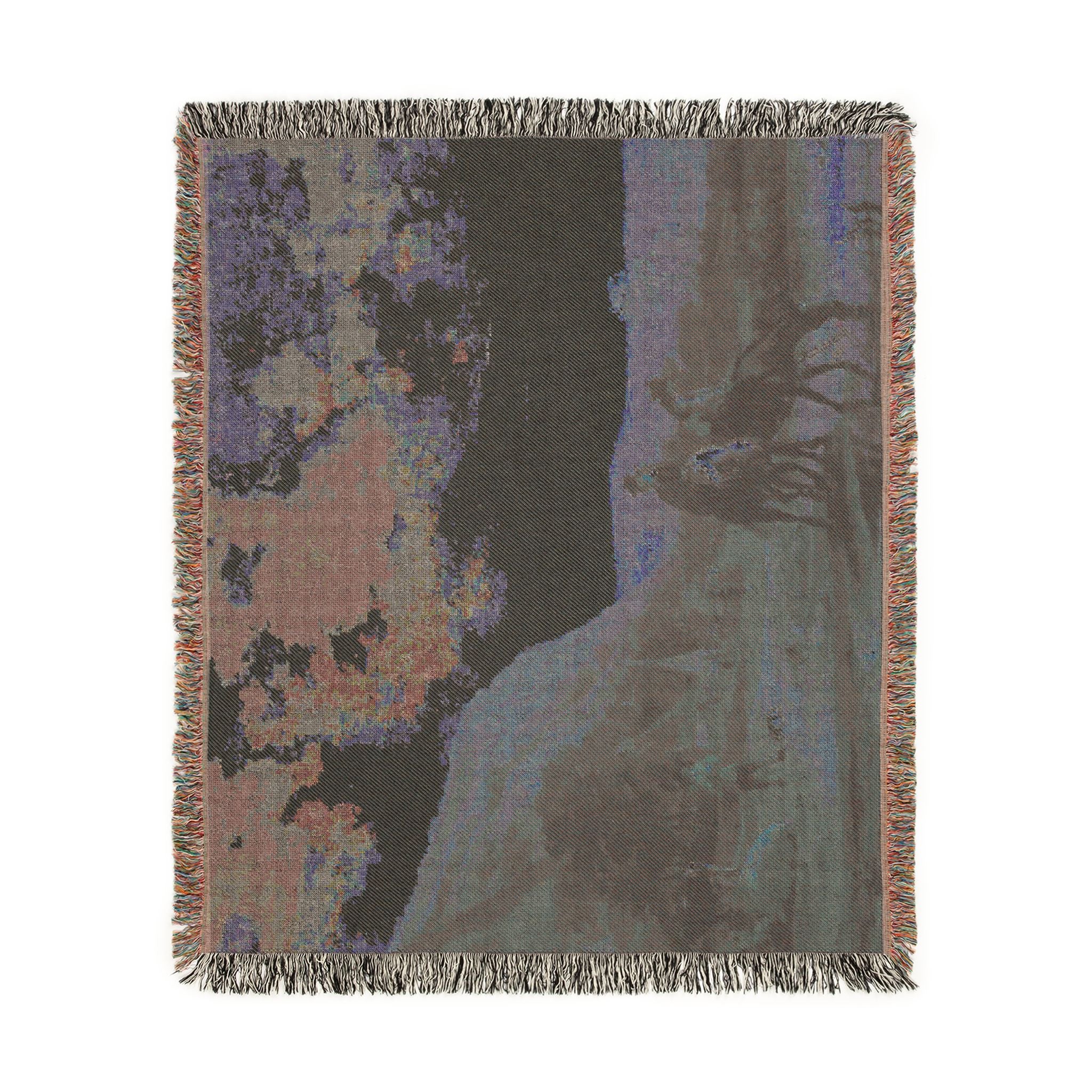 Aelbert Cuyp - Rivierlandschap met ruiters - Google Art Project | Woven Tapestry Blanket