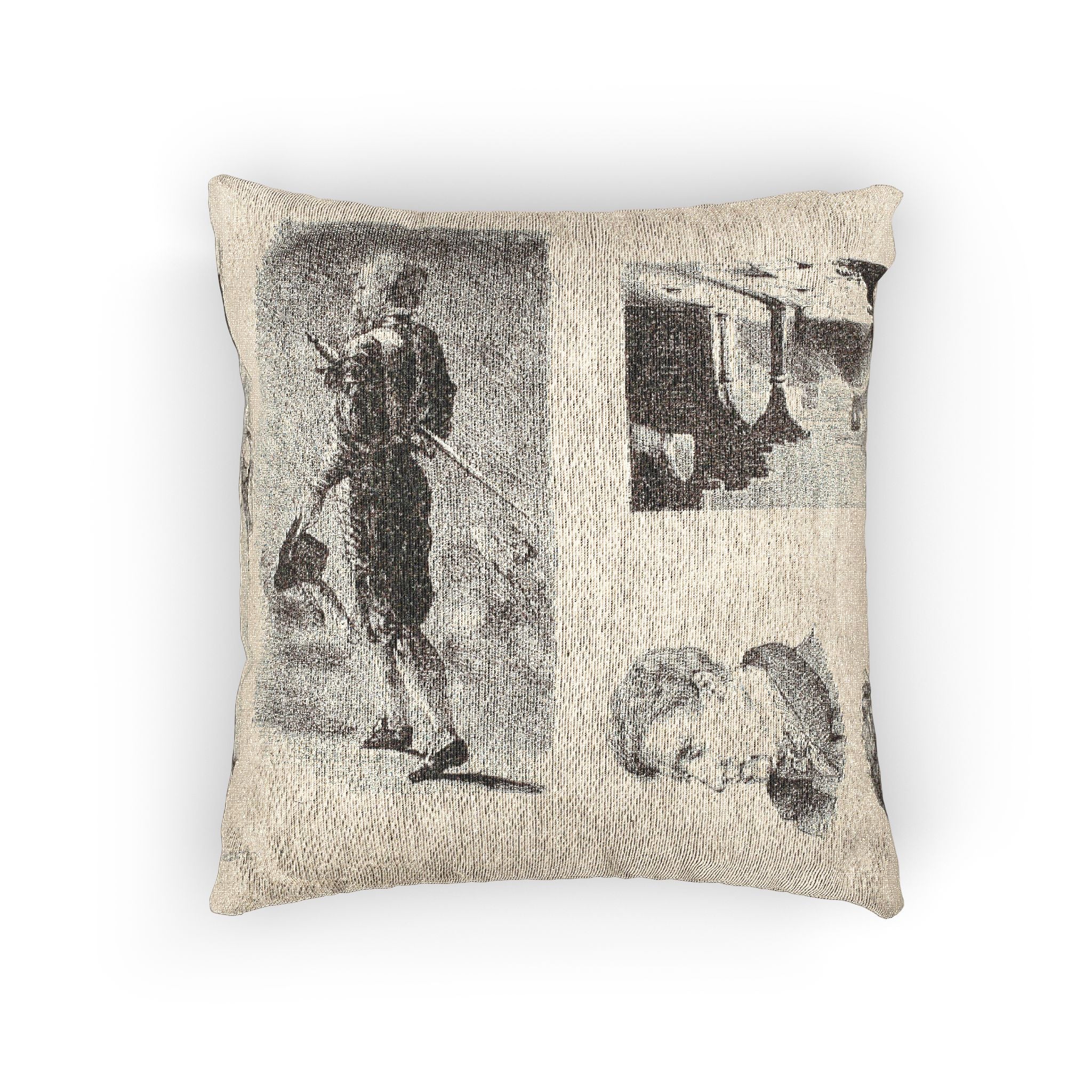 Eugène Delacroix - Sheet of Sketches | Woven Pillow
