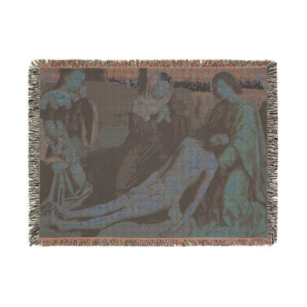 Gerard David - Lamentation over the Body of Christ | Woven Tapestry Blanket