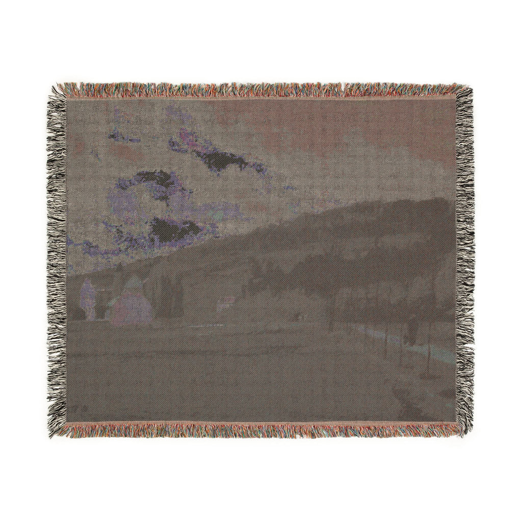 Camille Pissarro - The Banks of the Marne in Winter | Woven Tapestry Blanket