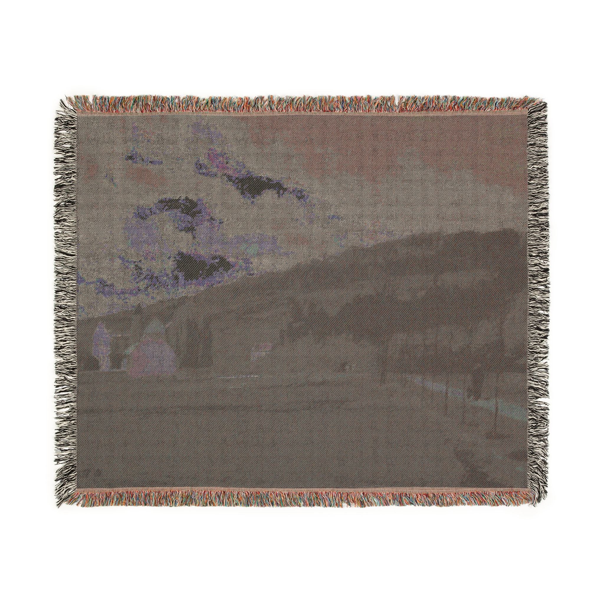 Camille Pissarro - The Banks of the Marne in Winter | Woven Tapestry Blanket