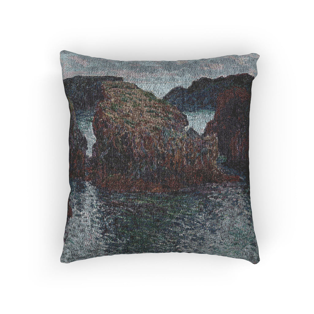 Claude Monet - Rocks at Port-Goulphar, Belle-Île | Woven Pillow