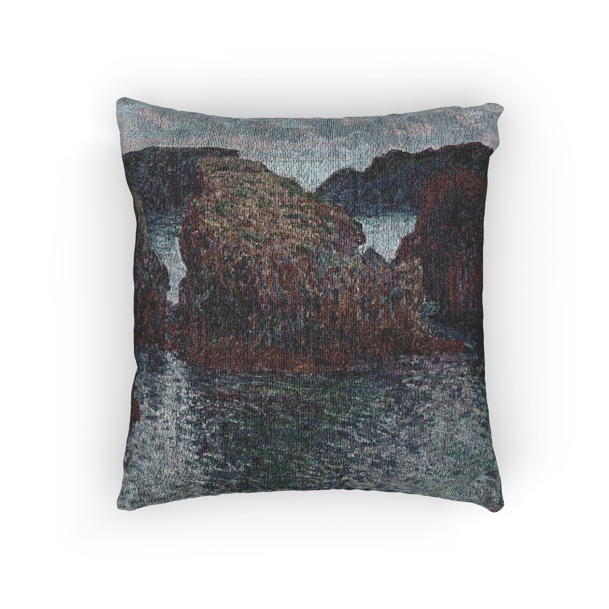 Claude Monet - Rocks at Port-Goulphar, Belle-Île | Woven Pillow