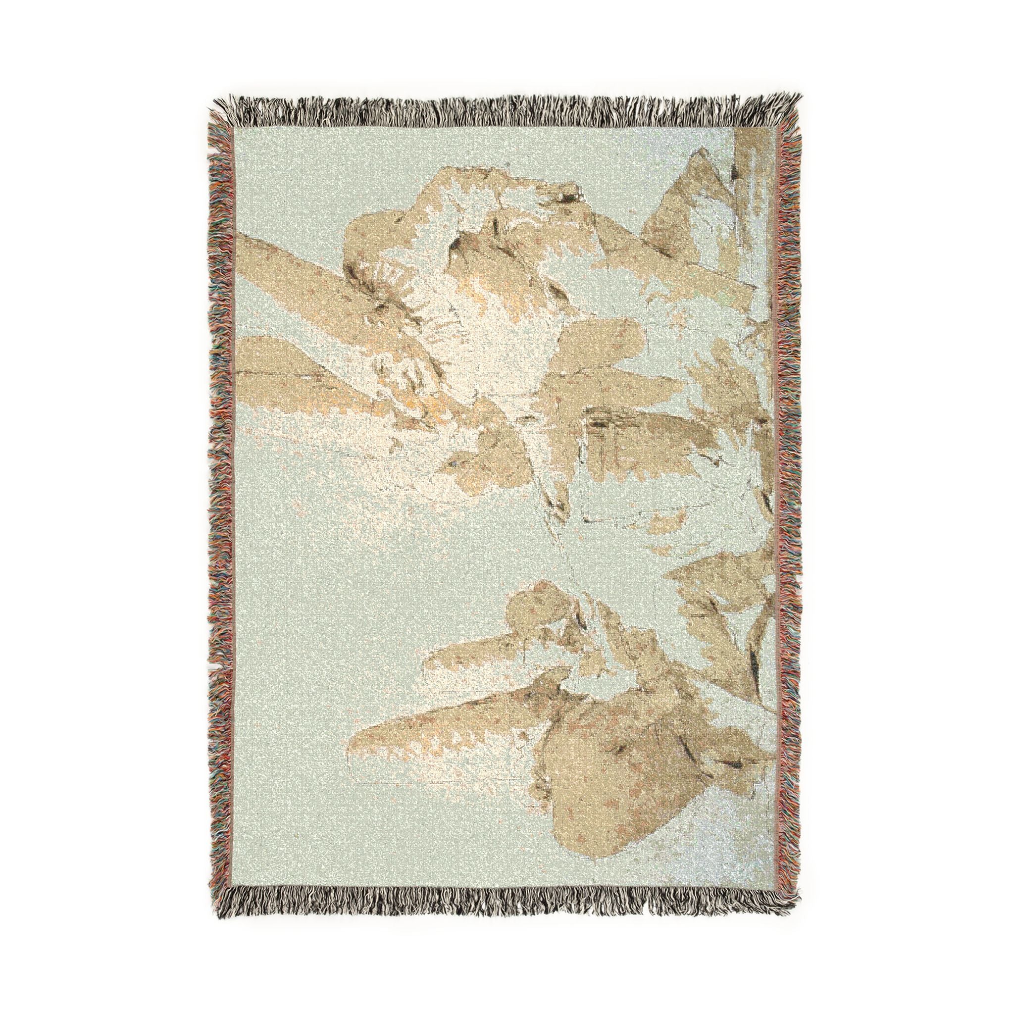 Giovanni Battista Tiepolo - Punchinellos Cooking and Tasting Gnocchi (Punchinellos' Repast) | Woven Tapestry Blanket