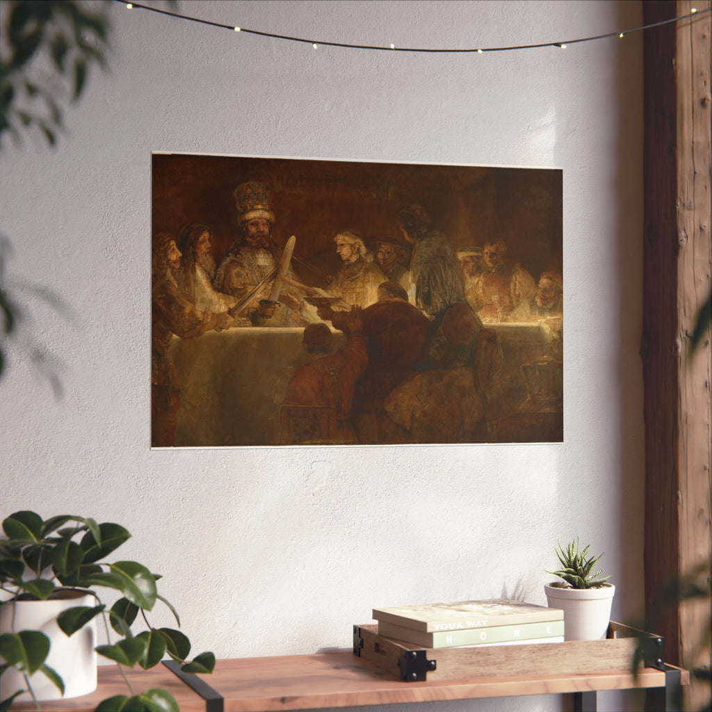 The Conspiracy of Claudius Civilis by Rembrandt van Rijn | Fine Art Poster