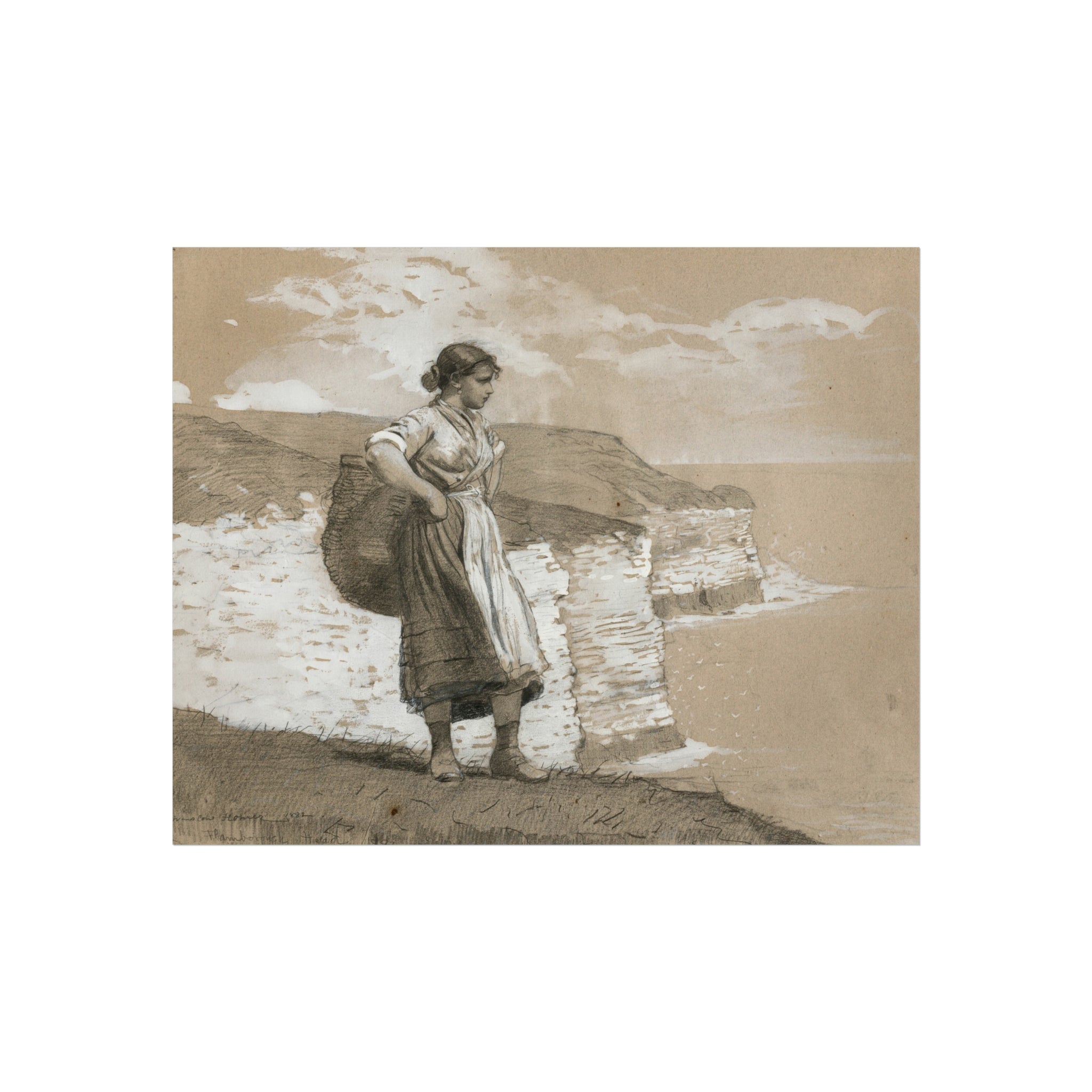 Flamborough Head, England Winslow Homer Fine Art Poster