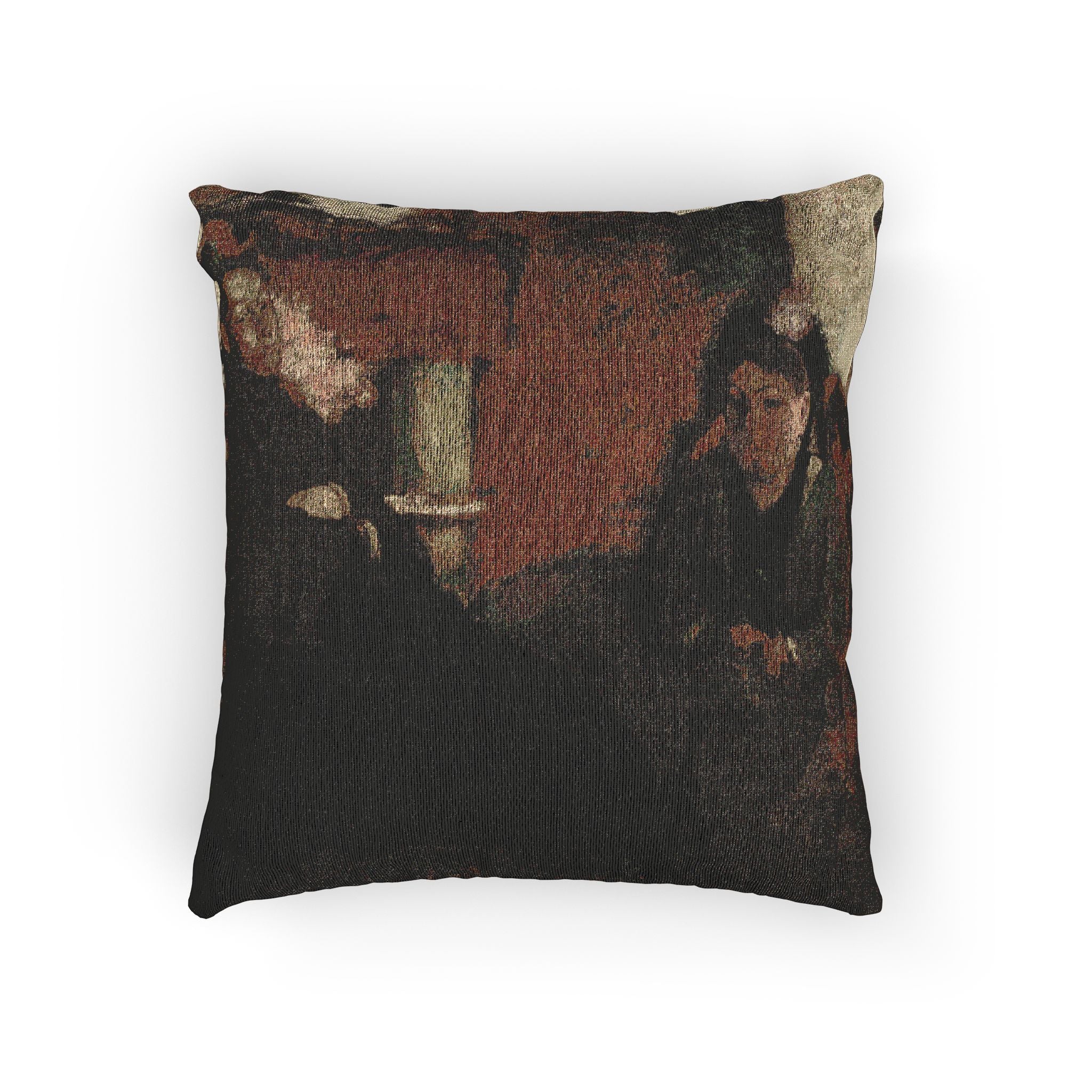 Hilaire Germain Edgar Degas - Portrait of Mme Lisle and Mme Loubens | Woven Pillow