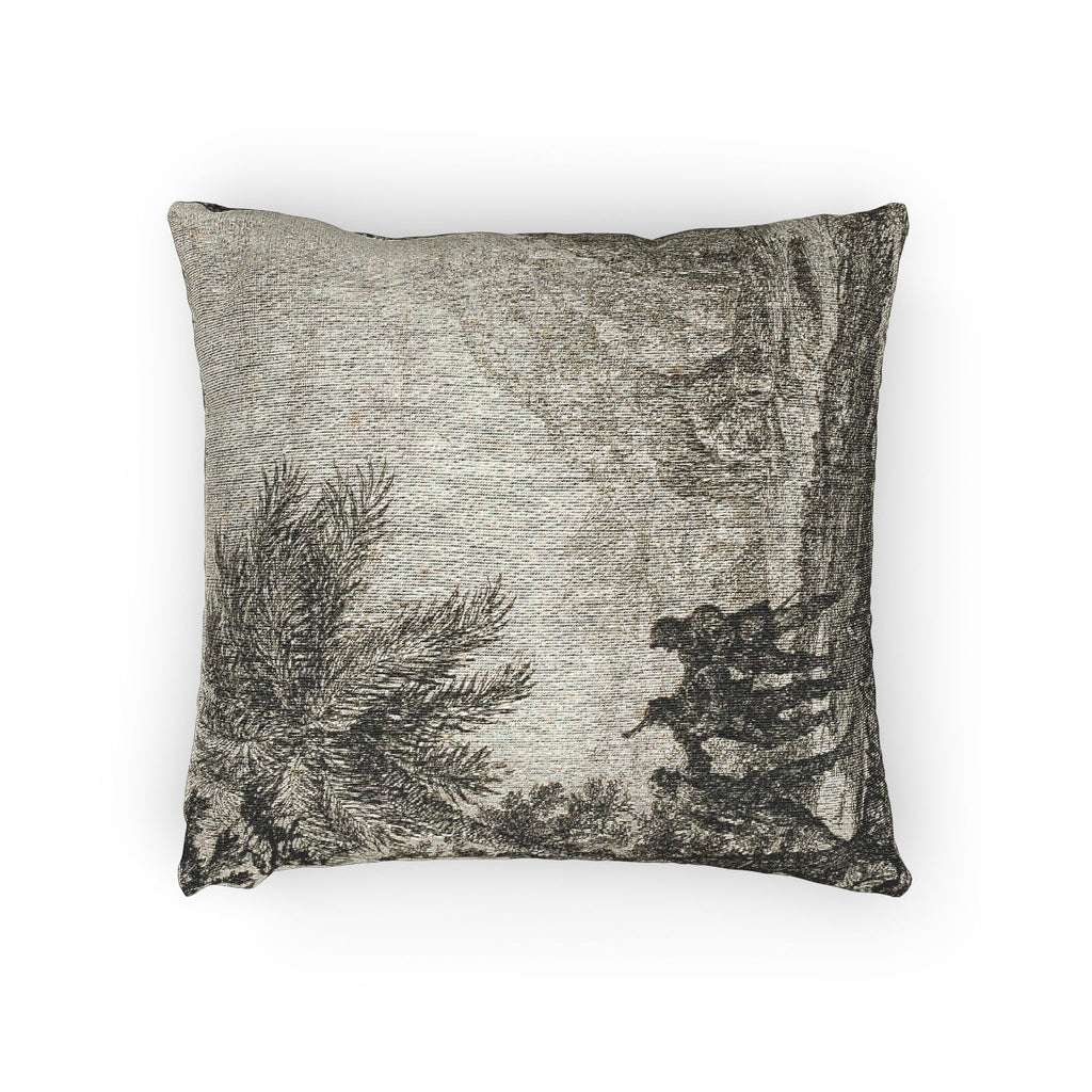 Claude Lorrain - Scene of Brigands | Woven Pillow