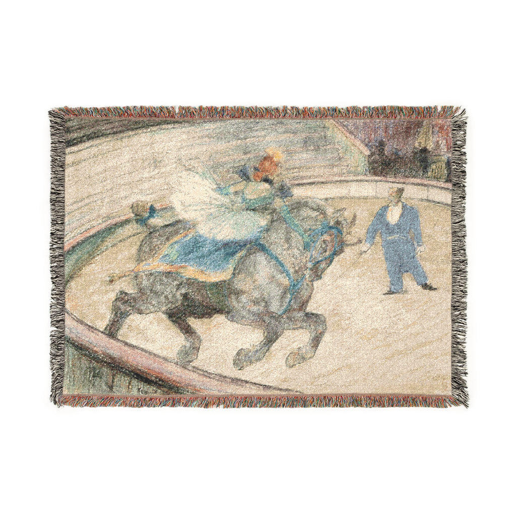 Henri de Toulouse-Lautrec - At the Circus Work in the Ring | Woven Tapestry Blanket