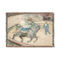Henri de Toulouse-Lautrec - At the Circus Work in the Ring | Woven Tapestry Blanket