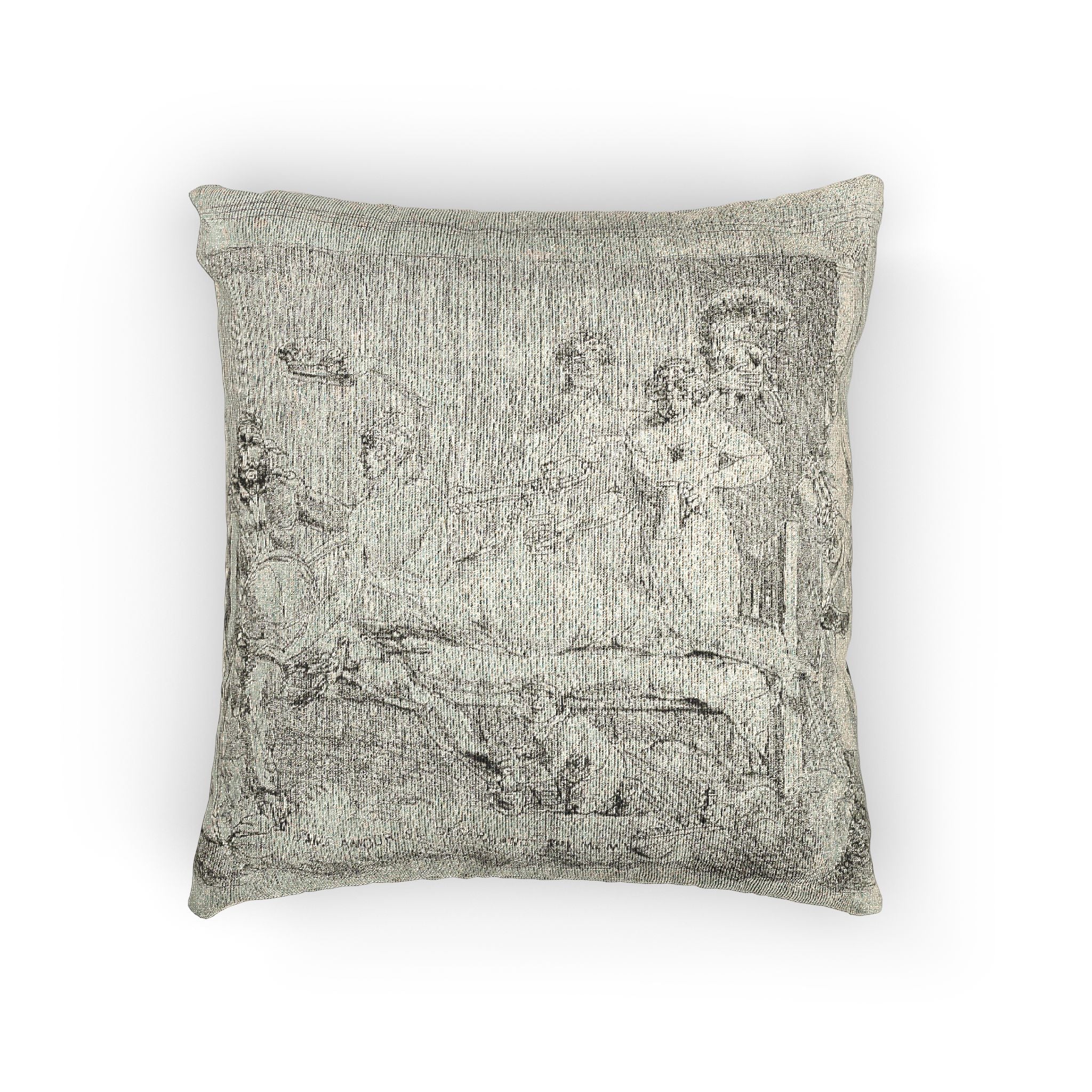 Jacques Louis David - Loveless Disarming Himself | Woven Pillow