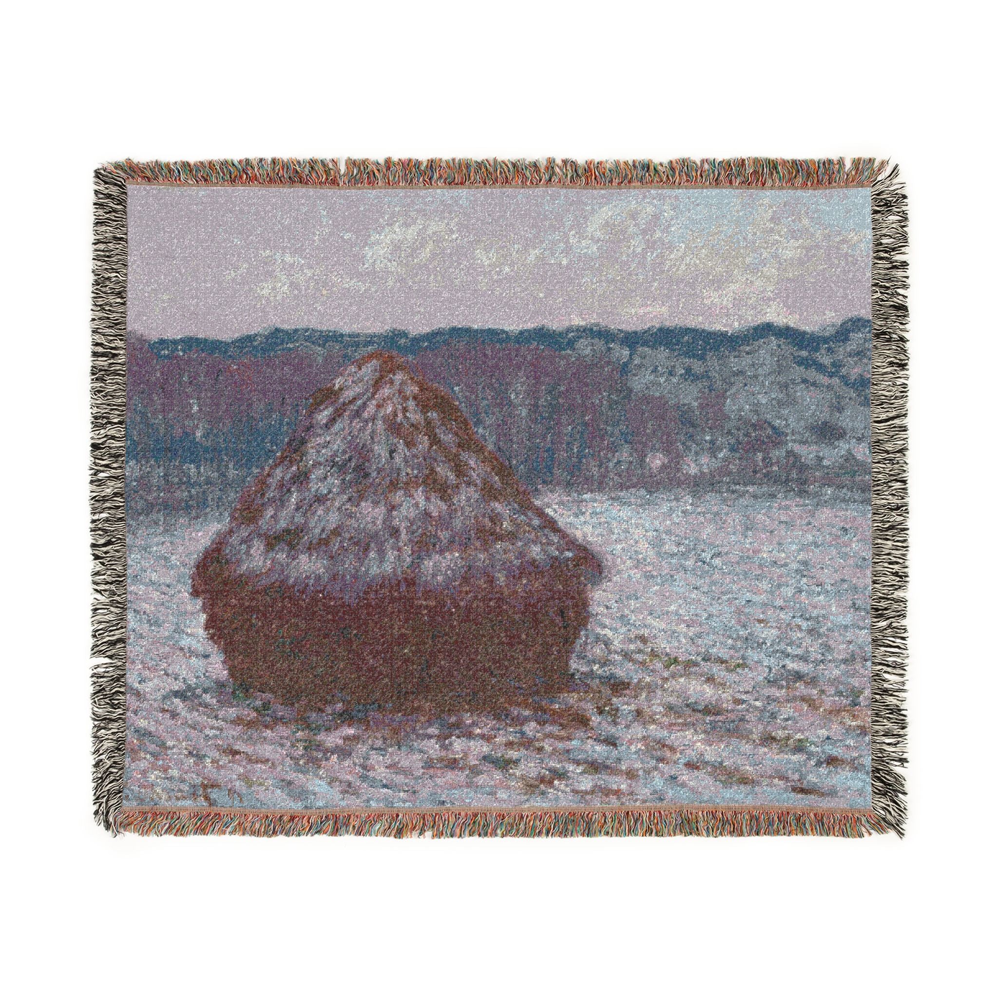 Stack of Wheat Claude Monet Tapestry Blanket
