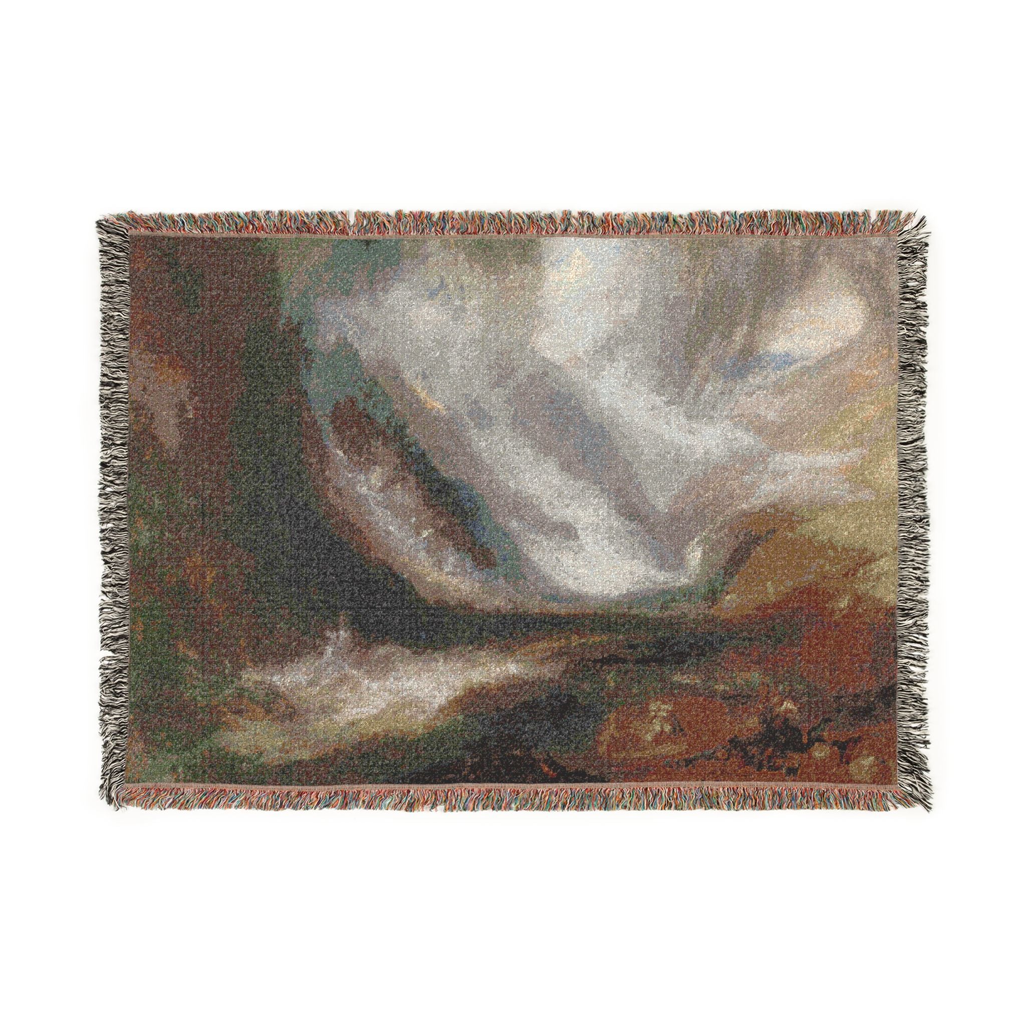Joseph Mallord William Turner - Valley of Aosta Snowstorm, Avalanche, and Thunderstorm | Woven Tapestry Blanket