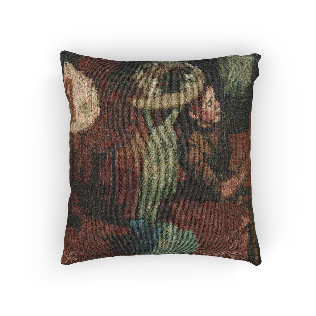 Hilaire Germain Edgar Degas - The Millinery Shop | Woven Pillow