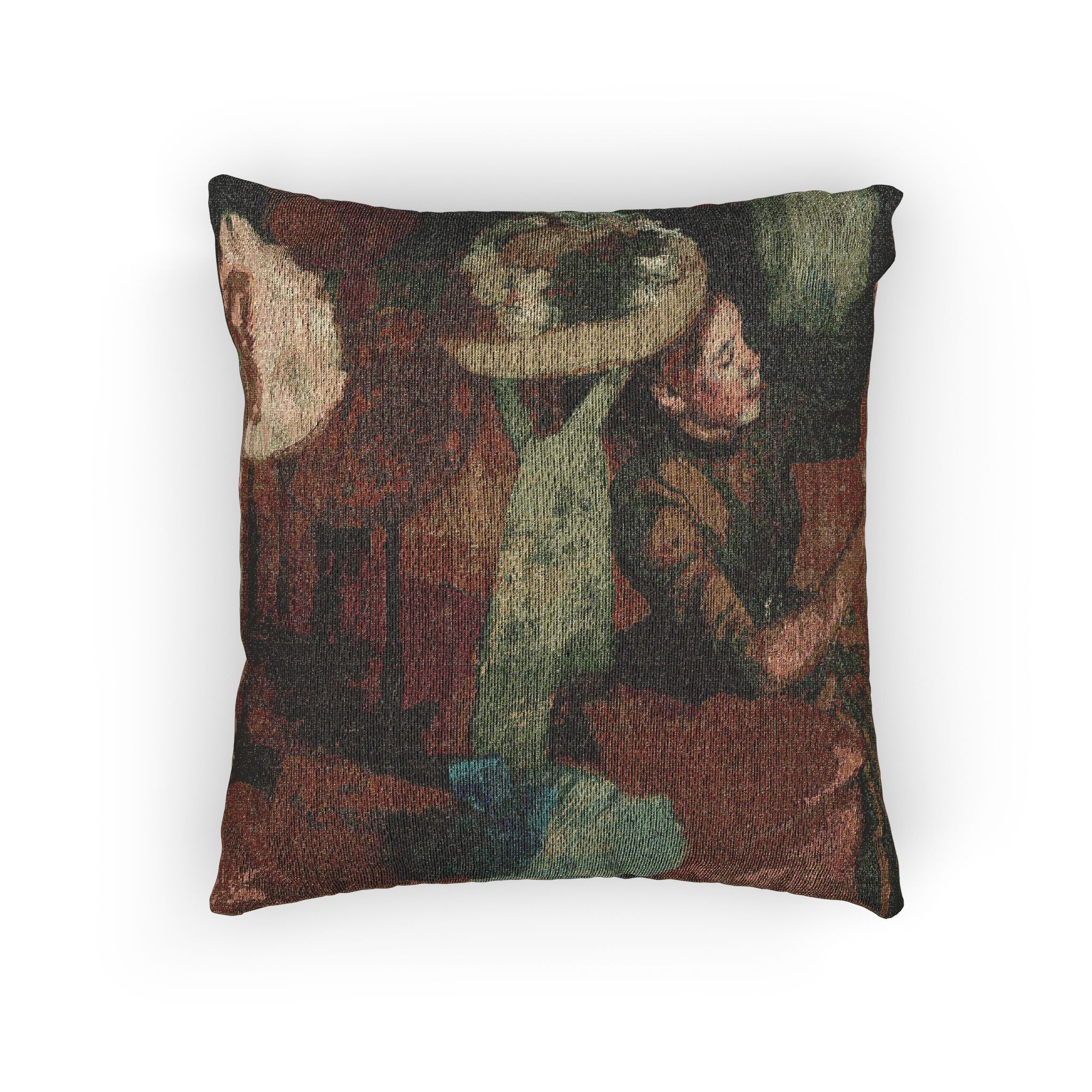 Hilaire Germain Edgar Degas - The Millinery Shop | Woven Pillow