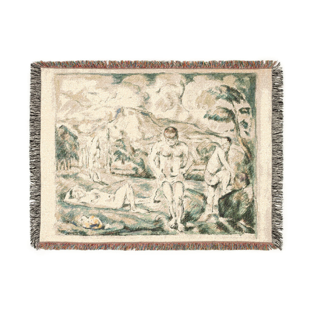 Paul Cezanne - Large Bathers | Woven Tapestry Blanket