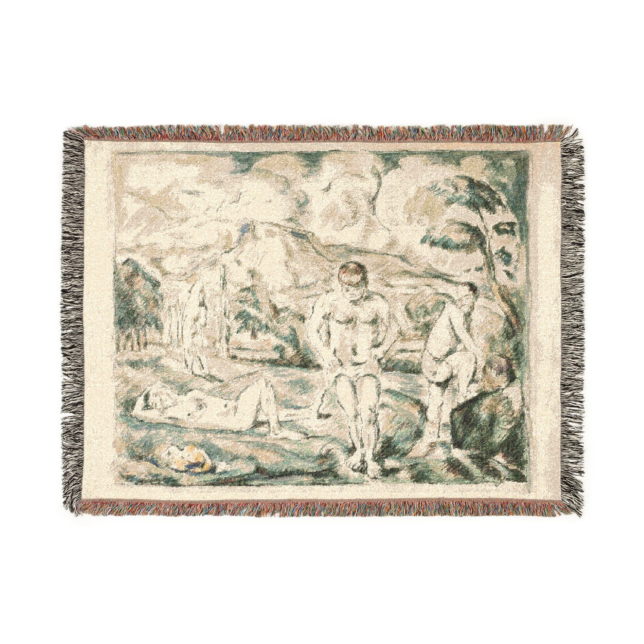 Paul Cezanne - Large Bathers | Woven Tapestry Blanket