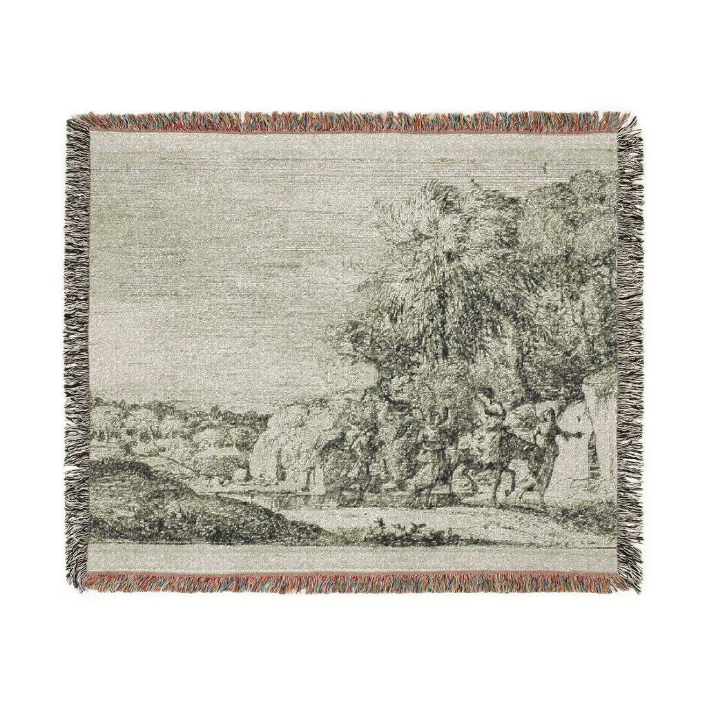 Claude Lorrain - The Flight into Egypt | Woven Tapestry Blanket