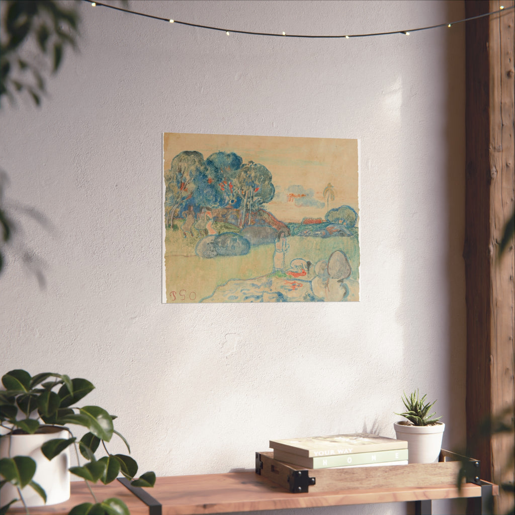 Paul Gauguin - Tahitian Landscape | Fine Art Poster