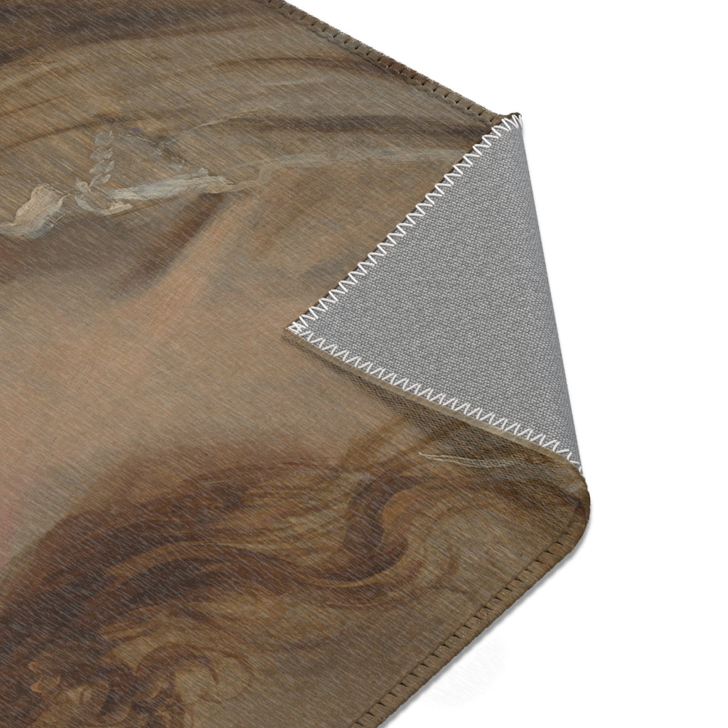 Anthony van Dyck - Head of a Girl | Area Rug