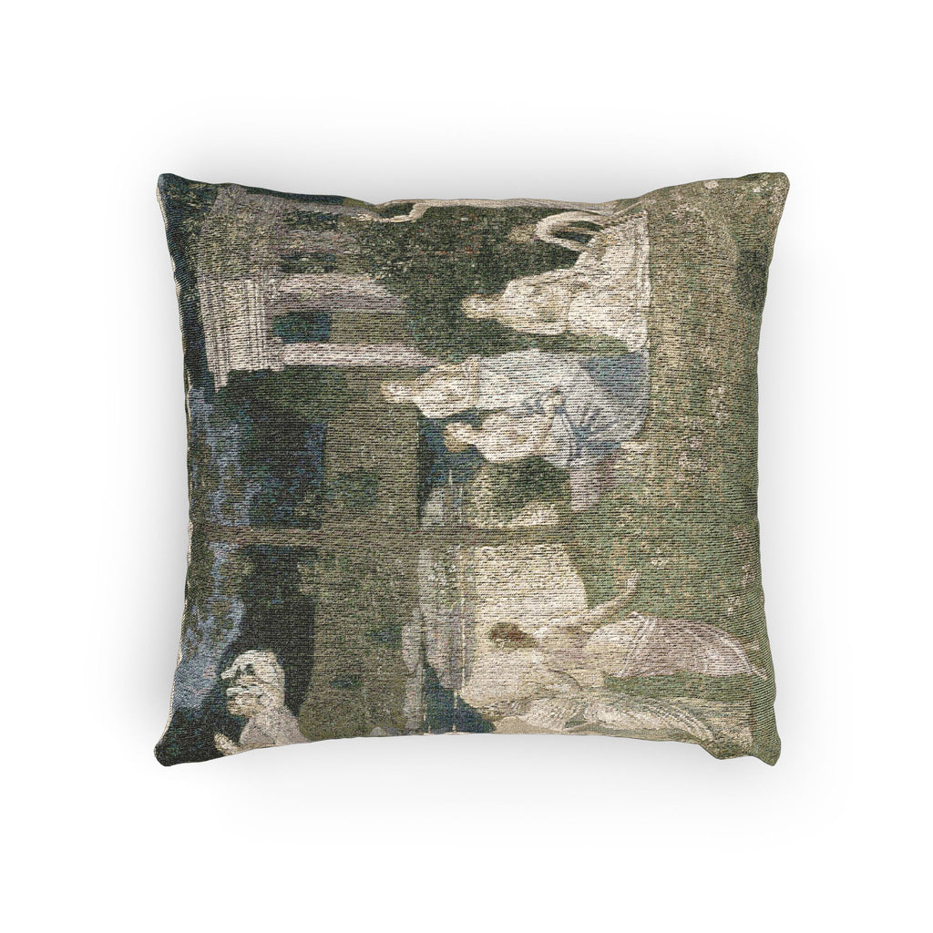 Pierre Puvis de Chavannes - The Sacred Grove, Beloved of the Arts and the Muses | Woven Pillow