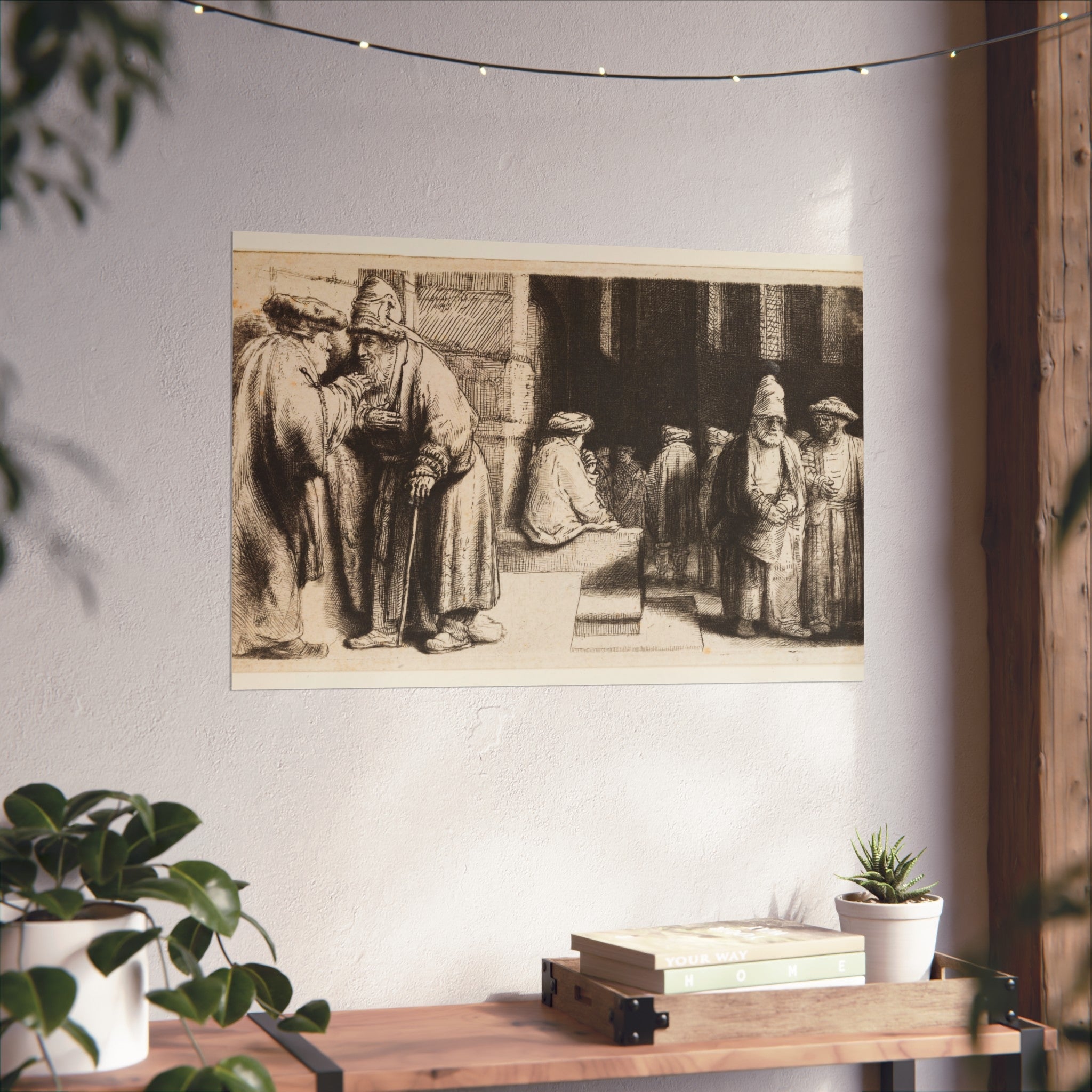 Rembrandt van Rijn - Jews in the Synagogue | Fine Art Poster