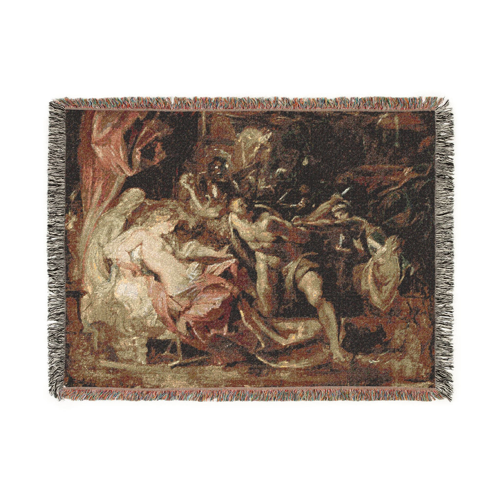 Peter Paul Rubens - The Capture of Samson | Woven Tapestry Blanket