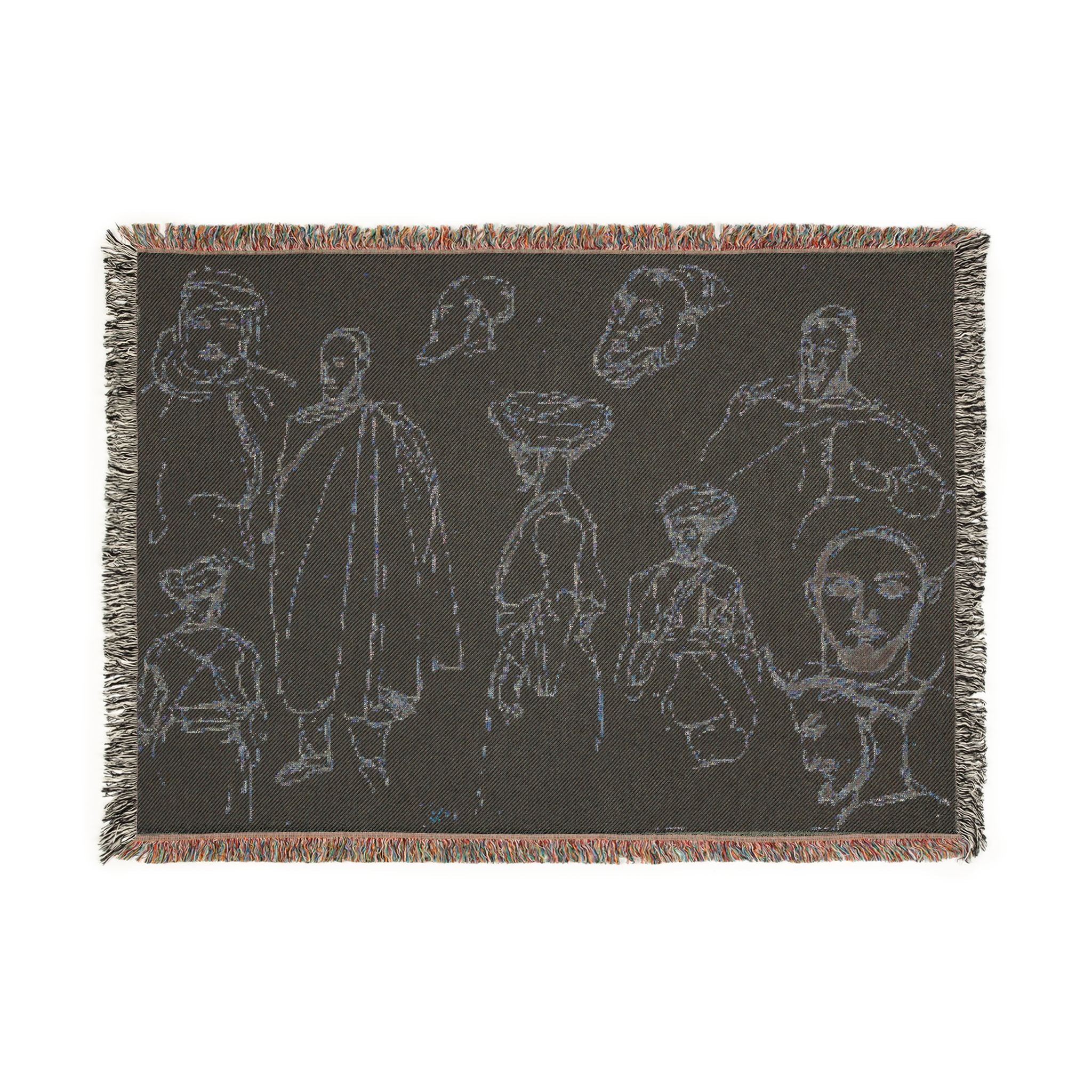 Eugène Delacroix - Sketches of Algerian Men | Woven Tapestry Blanket