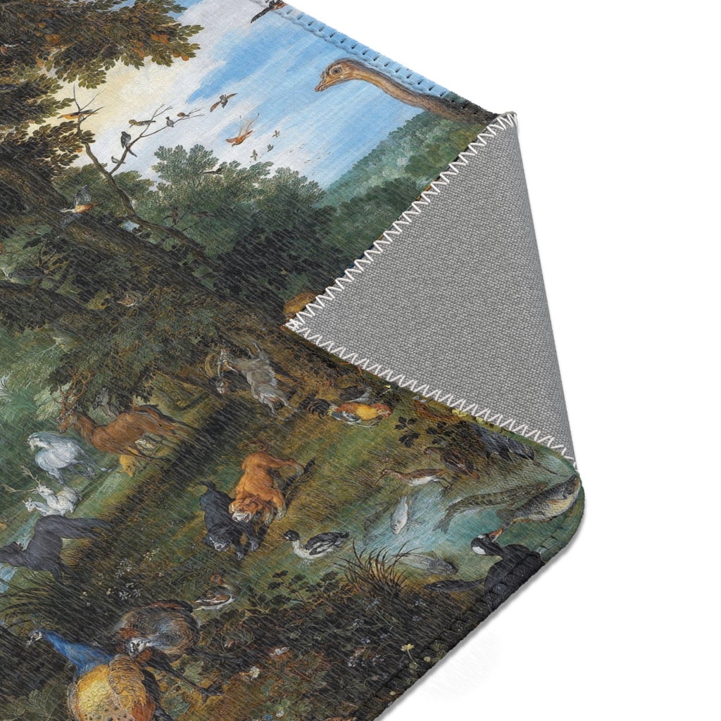 Jan Brueghel de Oude en Peter Paul Rubens - Het aards paradijs met de zondeval van Adam en Eva | Area Rug