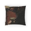 Portrait of Mme Lisle and Mme Loubens Edgar Degas Woven Pillow