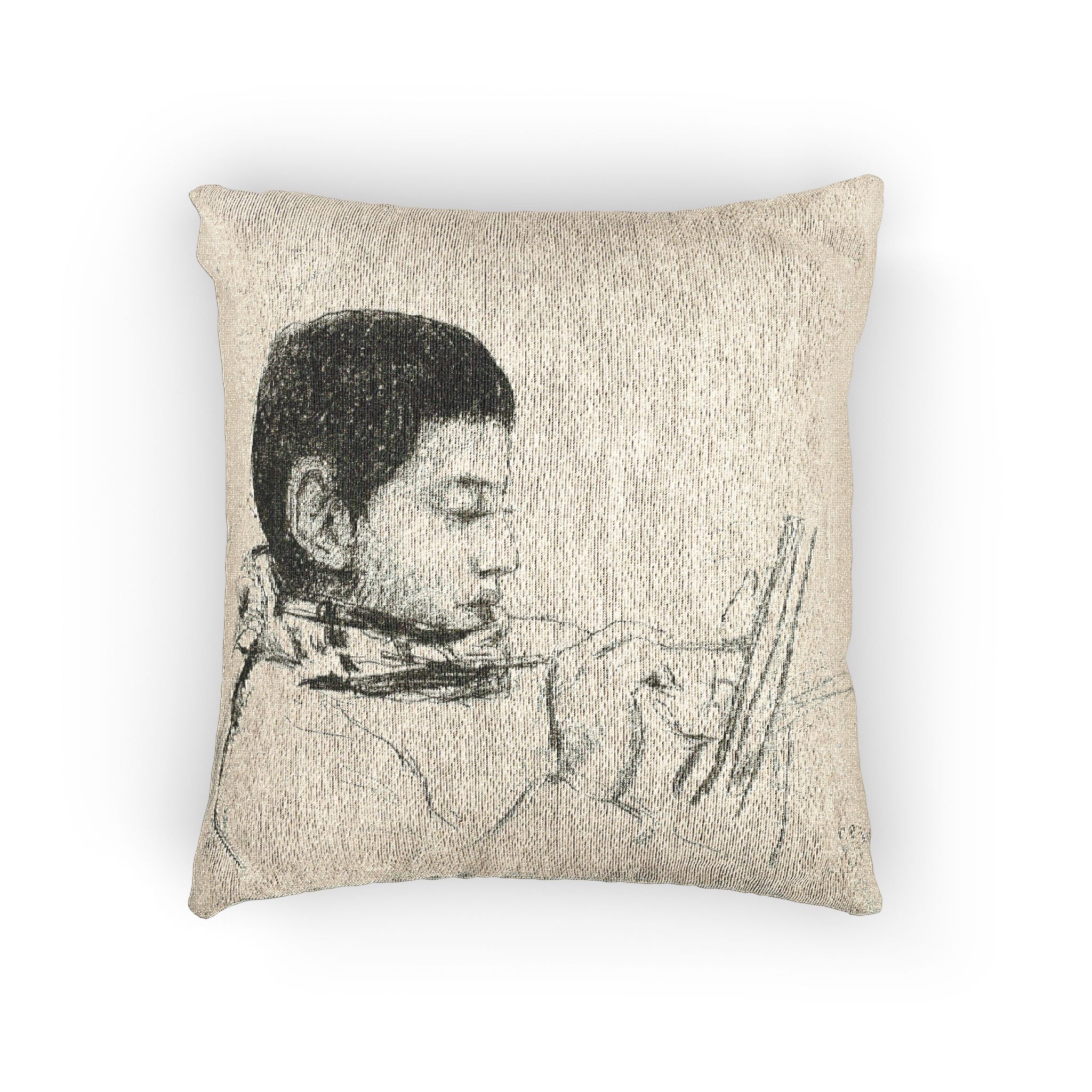 Camille Pissarro - Portrait Lucien Pissarro | Woven Pillow