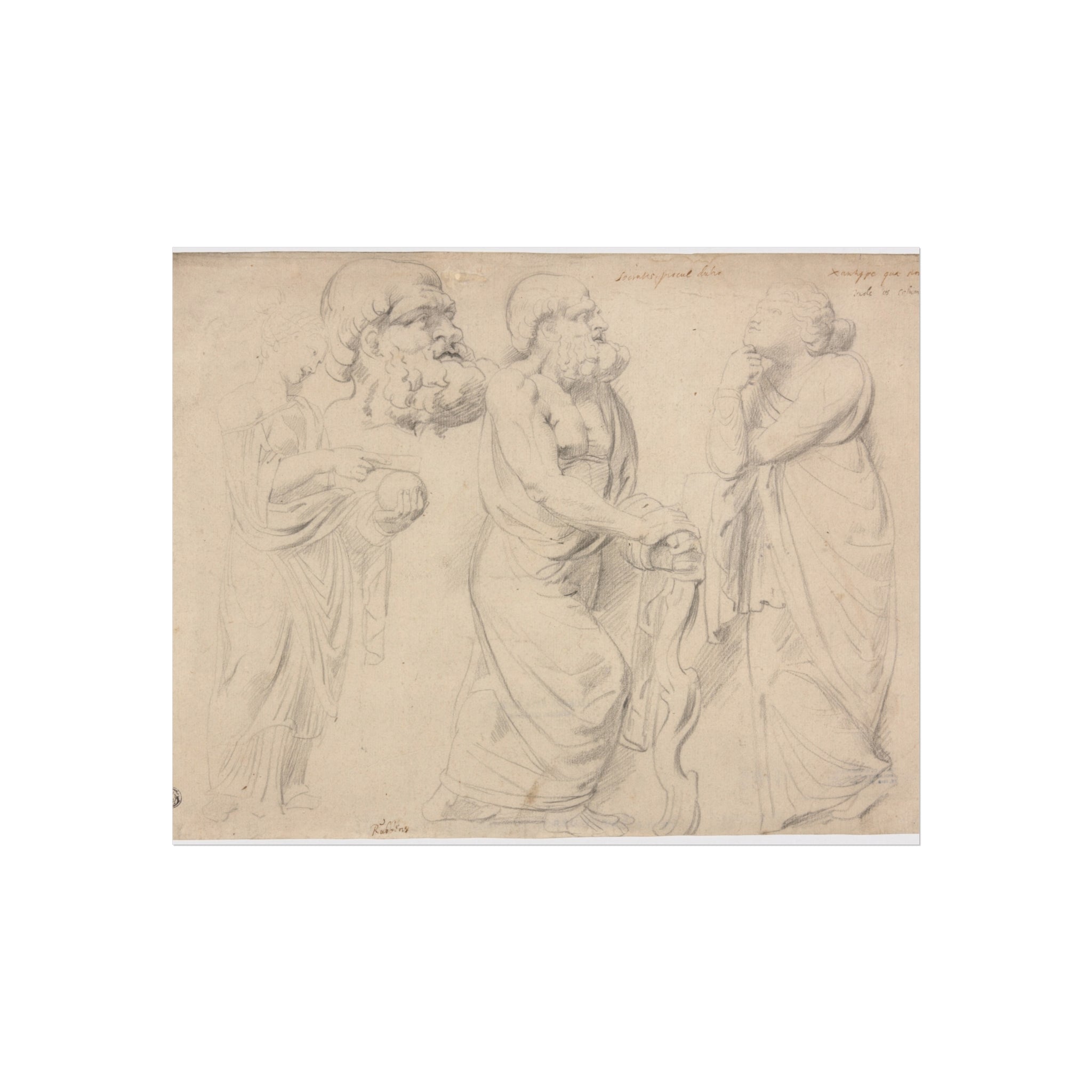Peter Paul Rubens - Studies of a Roman Sarcophagus | Fine Art Poster