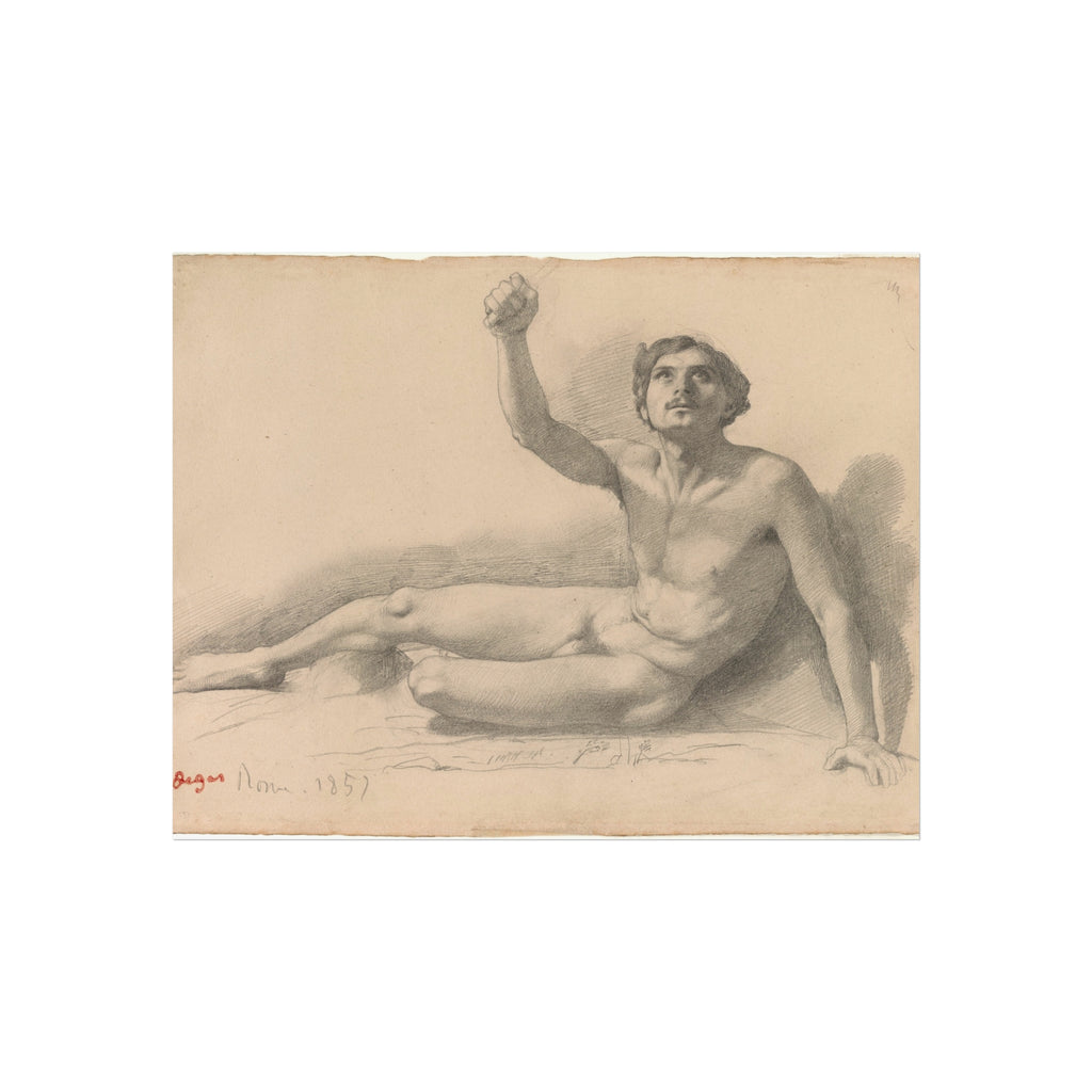 Hilaire Germain Edgar Degas - Study of a Male Nude | Fine Art Poster