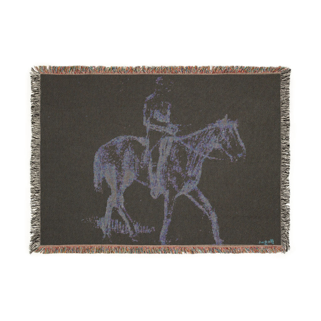 Hilaire Germain Edgar Degas - Horse and Rider | Woven Tapestry Blanket
