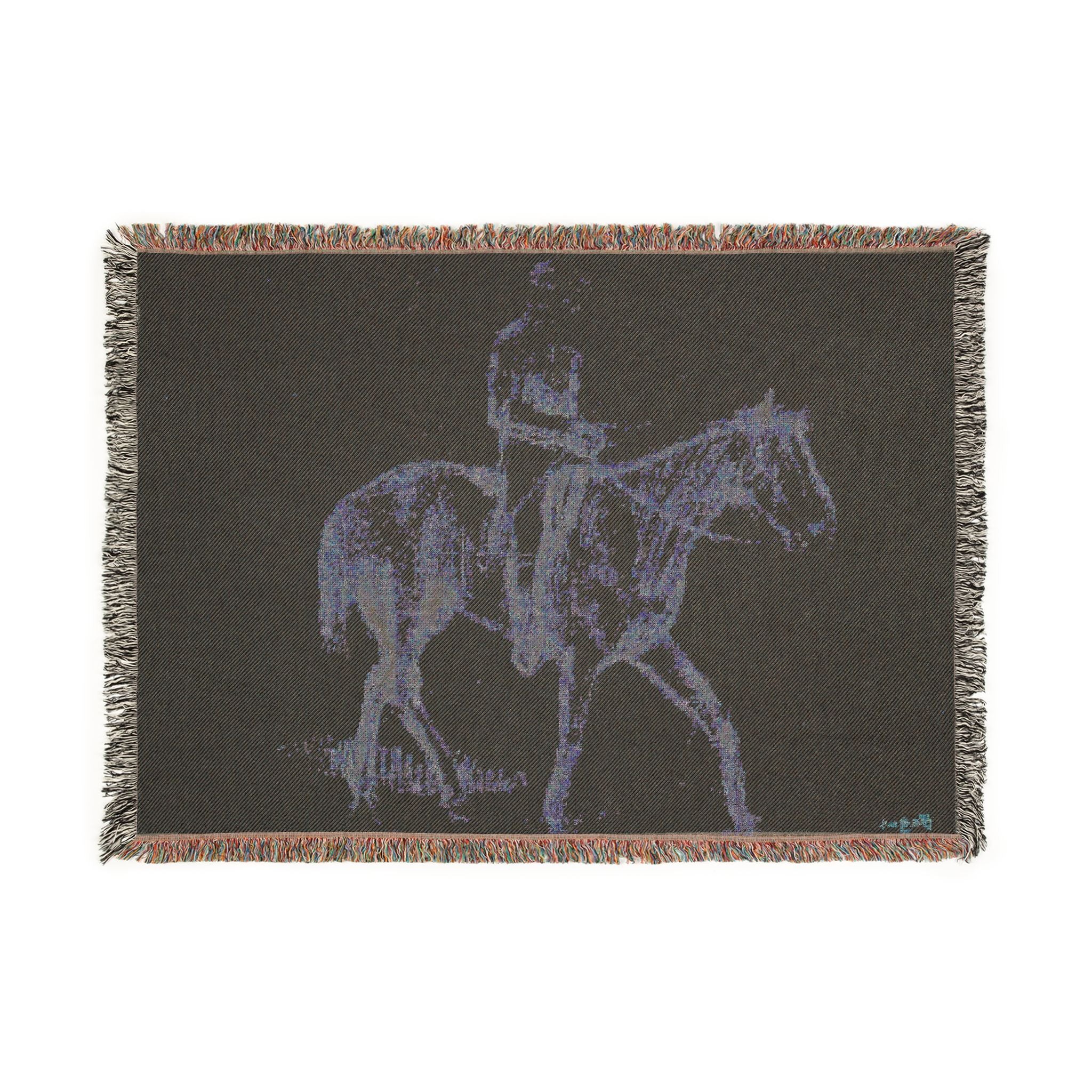 Hilaire Germain Edgar Degas - Horse and Rider | Woven Tapestry Blanket