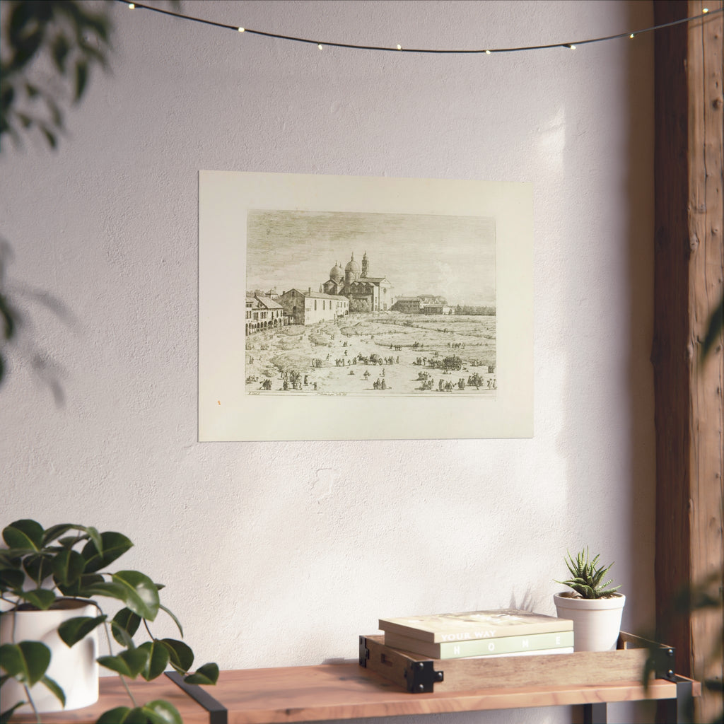 Canaletto - S. Giustina in prà della Vale, from Vedute | Fine Art Poster