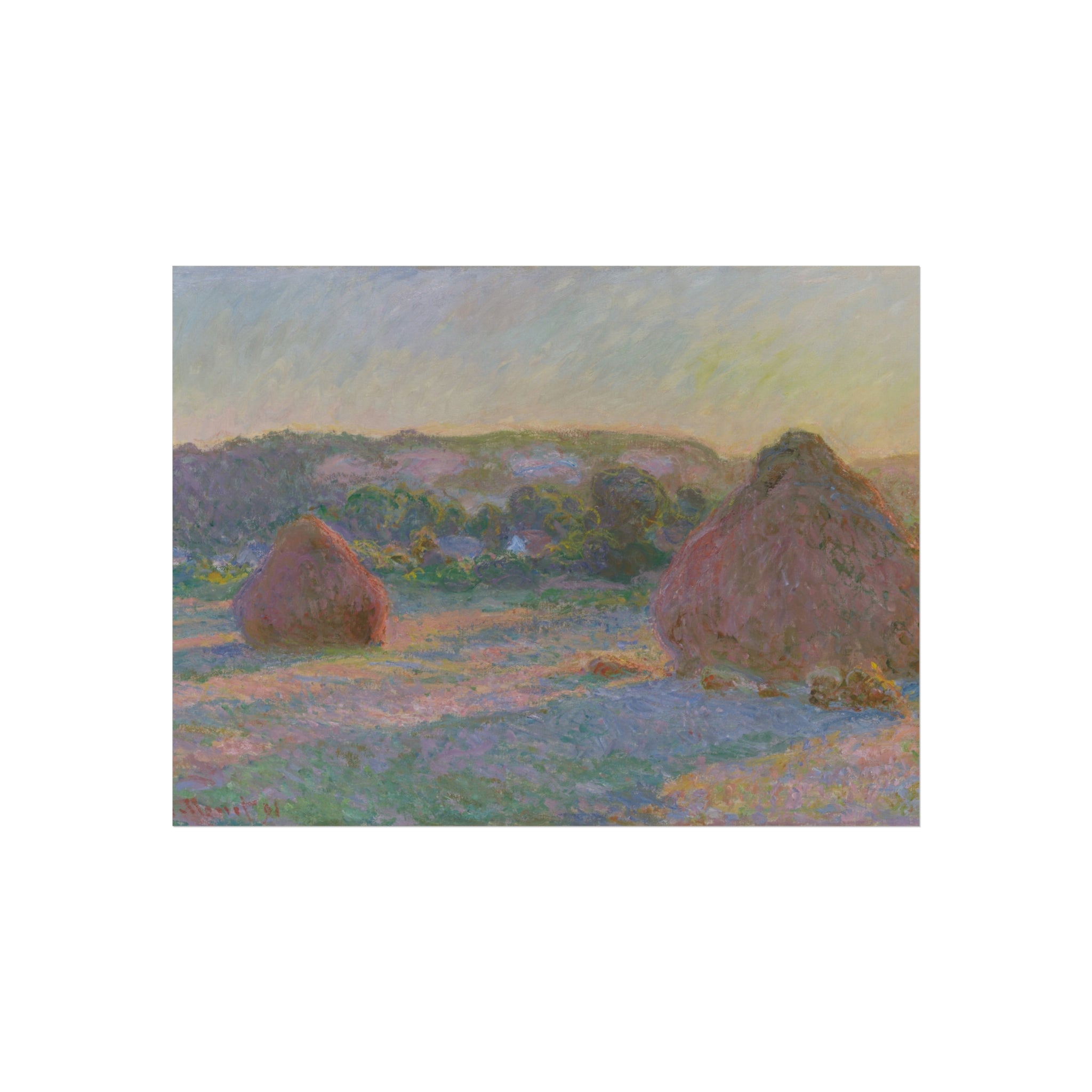 Claude Monet - Stacks of Wheat (End of Summer) | Fine Art Poster