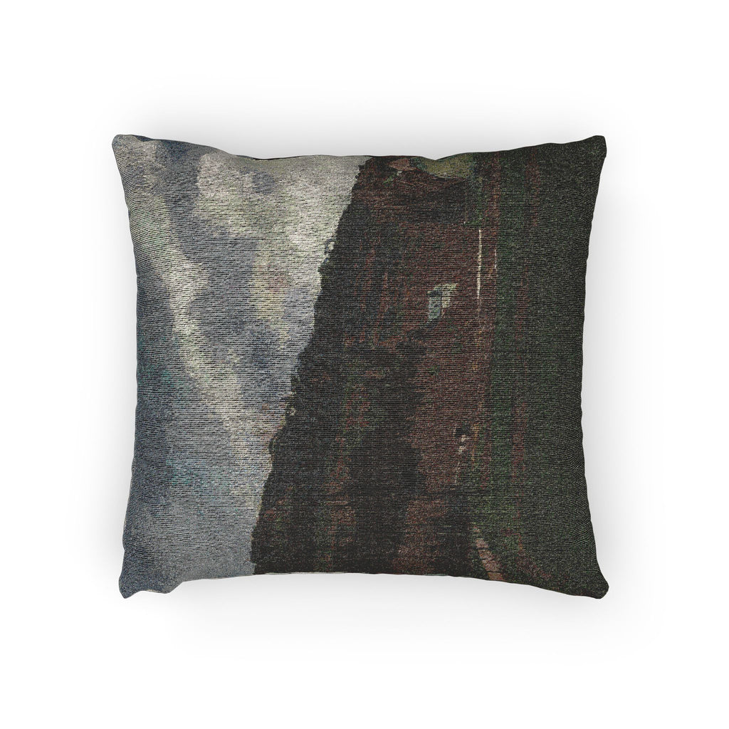 Camille Pissarro - The Banks of the Marne in Winter | Woven Pillow