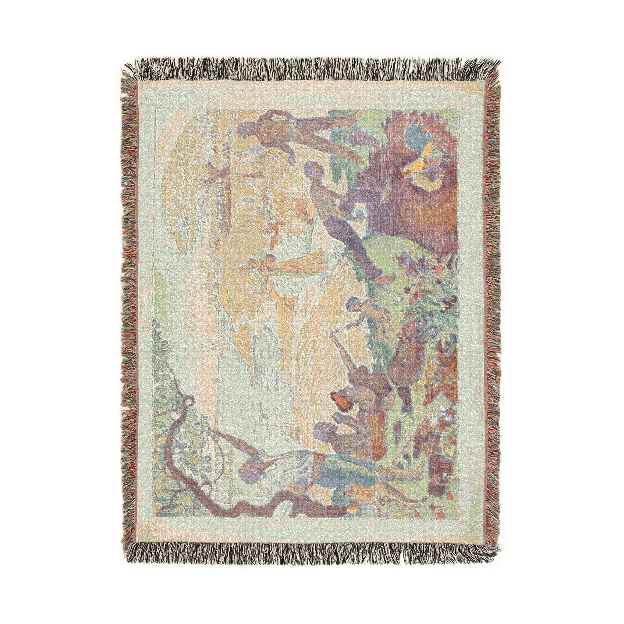 Paul Signac - In Times of Harmony | Woven Tapestry Blanket