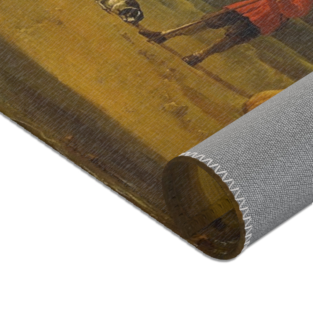 Aelbert Cuyp - Rivierlandschap met ruiters - Google Art Project | Area Rug