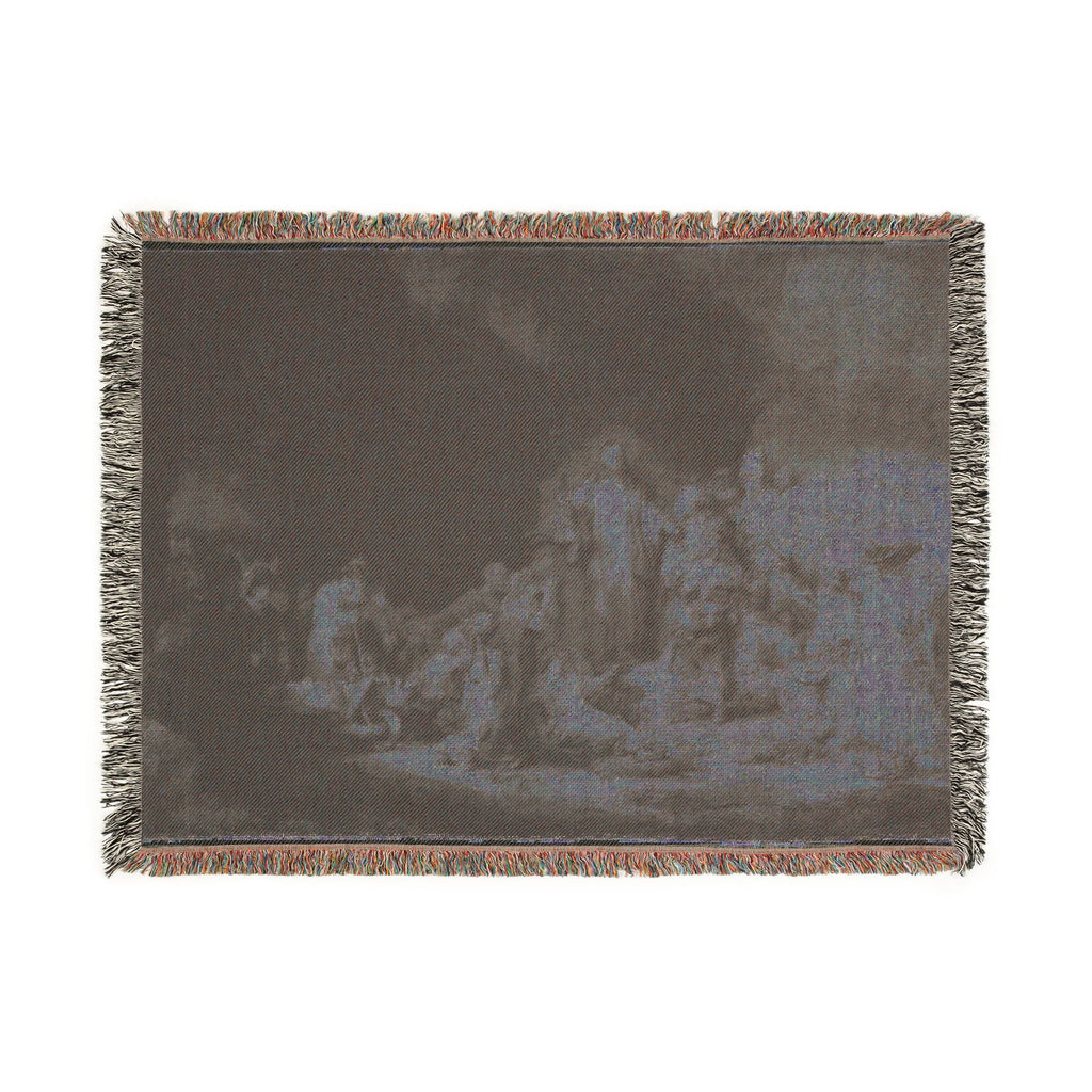 Rembrandt van Rijn - The Hundred Guilder Print | Woven Tapestry Blanket