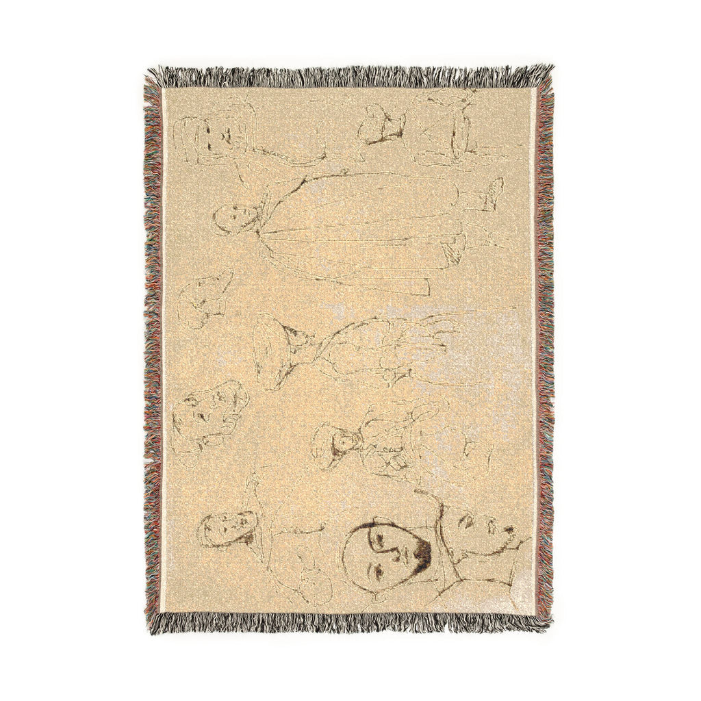 Eugène Delacroix - Sketches of Algerian Men | Woven Tapestry Blanket