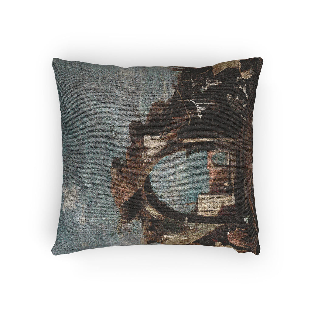 Francesco Guardi - Ruined Archway | Woven Pillow