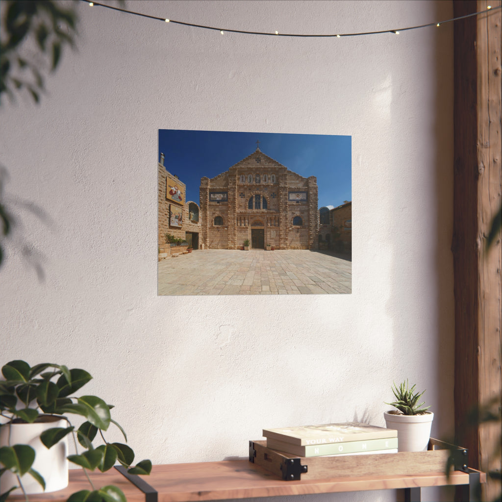 Shrine of the Beheading of Saint John the Baptist, Madaba, Jordan (دير اللاتين مادبا) | Fine Art Poster