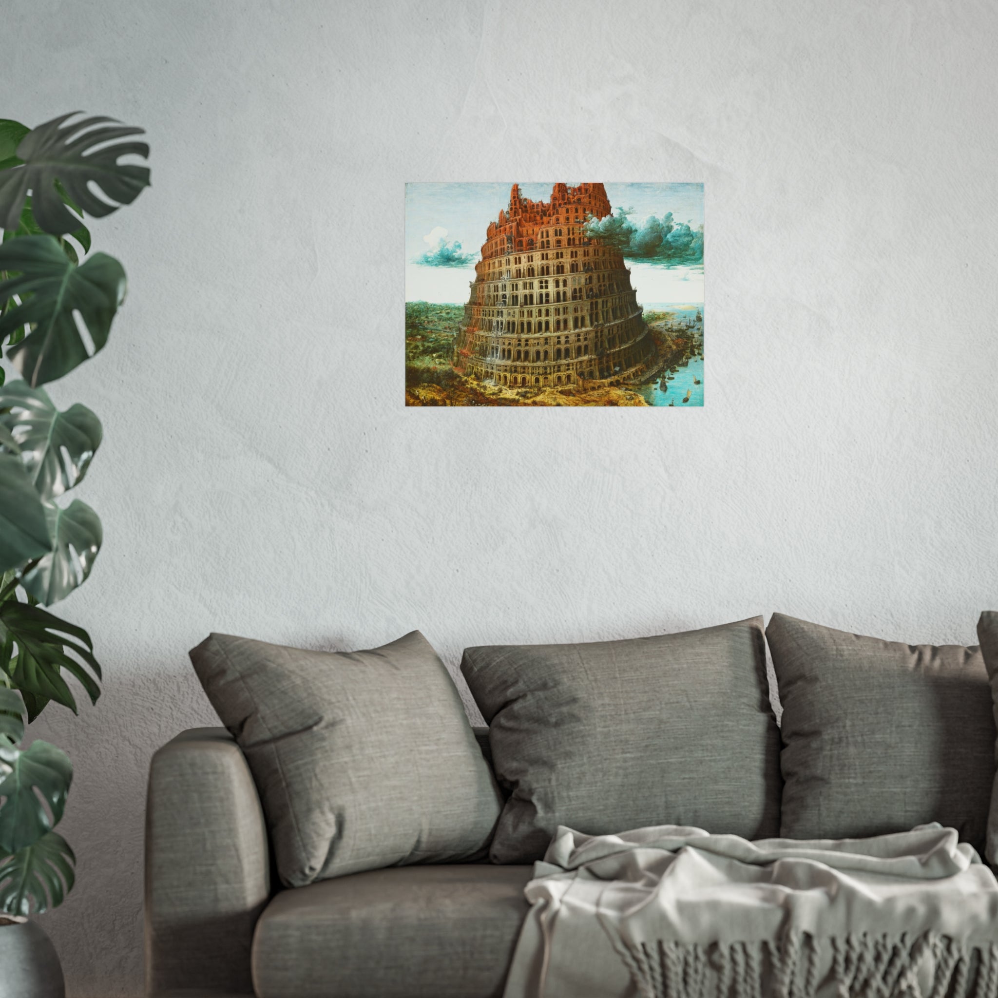 Pieter Bruegel the Elder - The Tower of Babel (Rotterdam) - Google Art Project - edited | Fine Art Poster