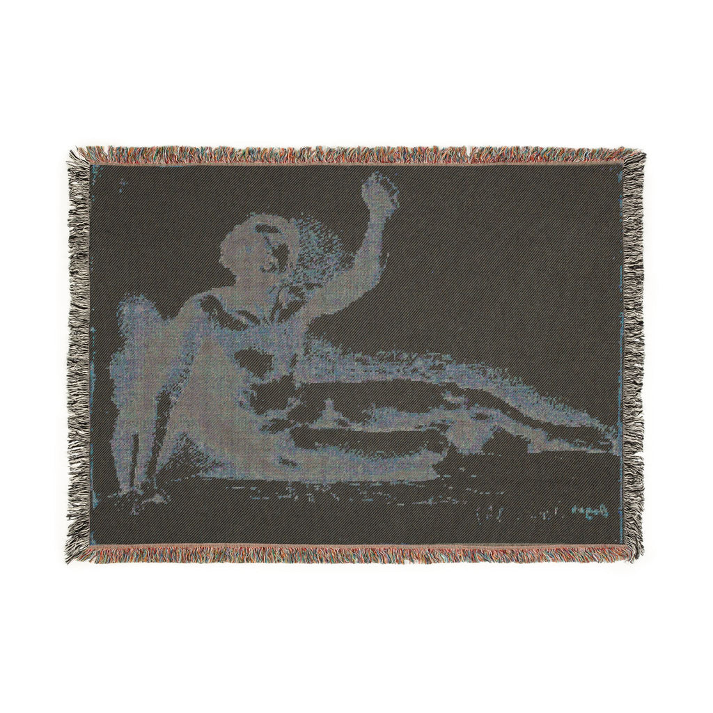 Hilaire Germain Edgar Degas - Study of a Male Nude | Woven Tapestry Blanket