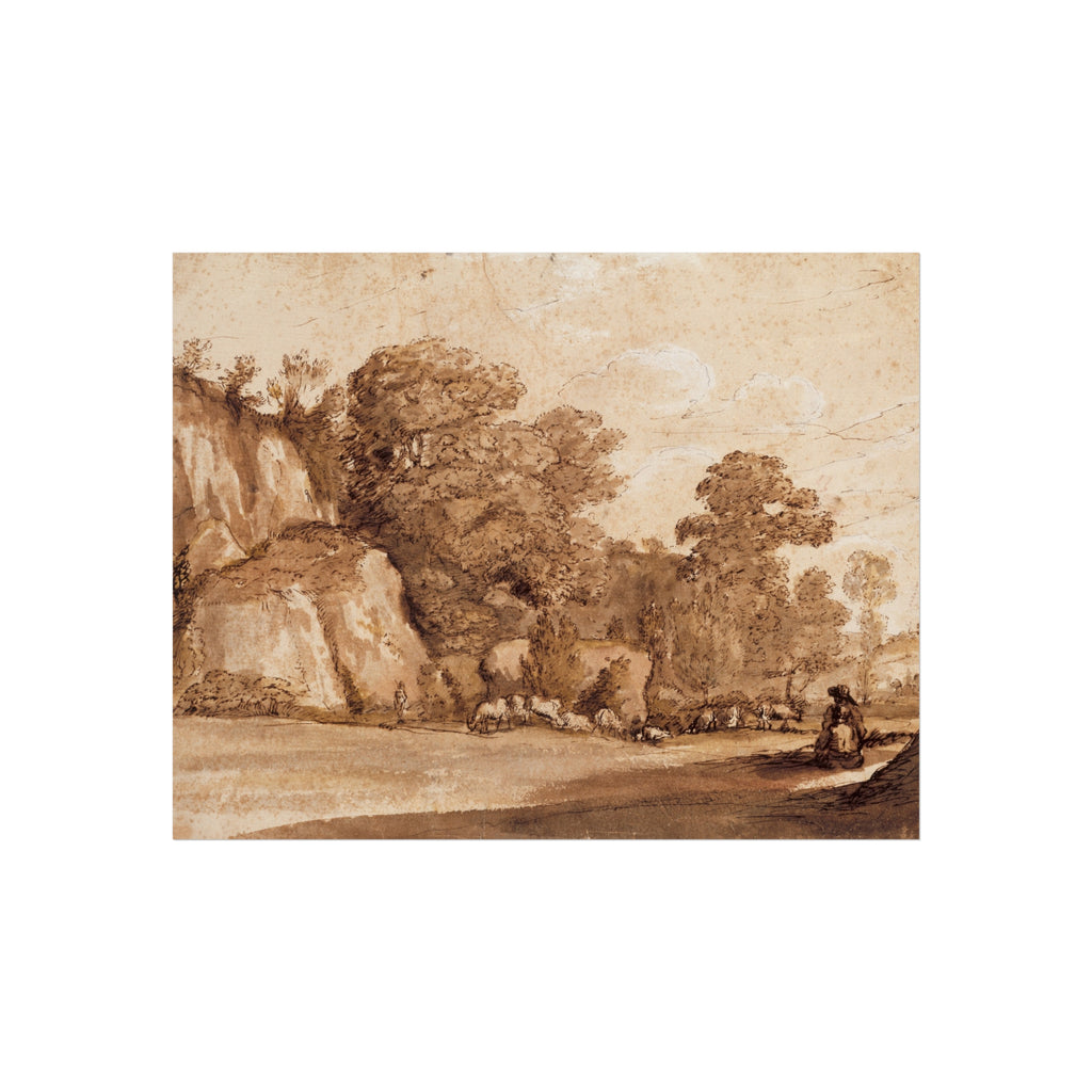 Claude Lorrain - A Rocky Hillside | Fine Art Poster