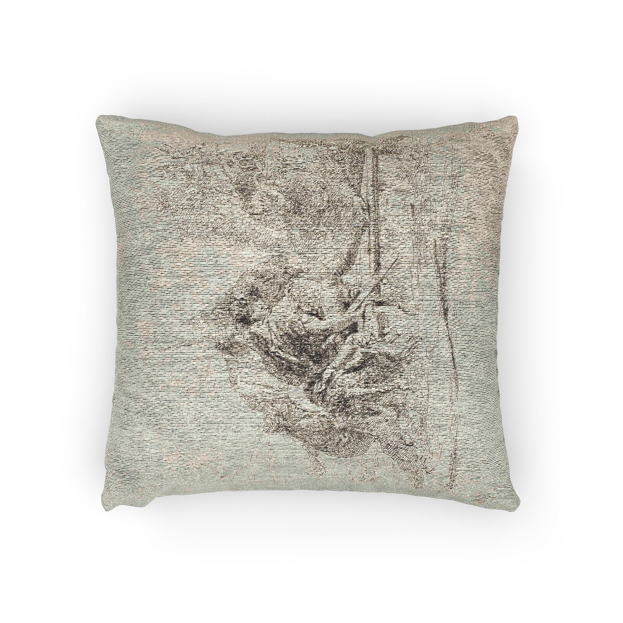 Giovanni Battista Tiepolo - Two Soldiers and Two Women, from Capricci | Woven Pillow
