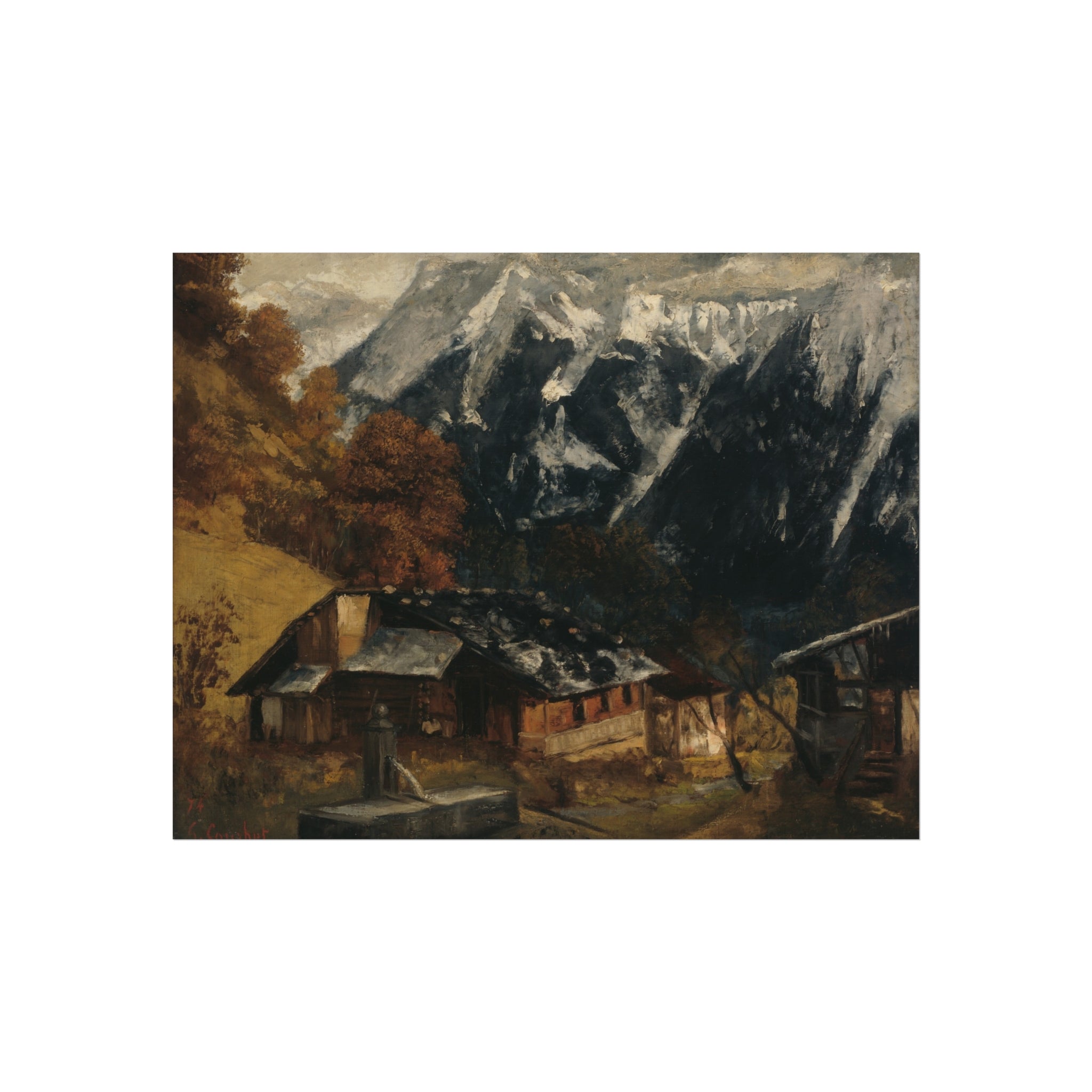 Gustave Courbet - An Alpine Scene | Fine Art Poster