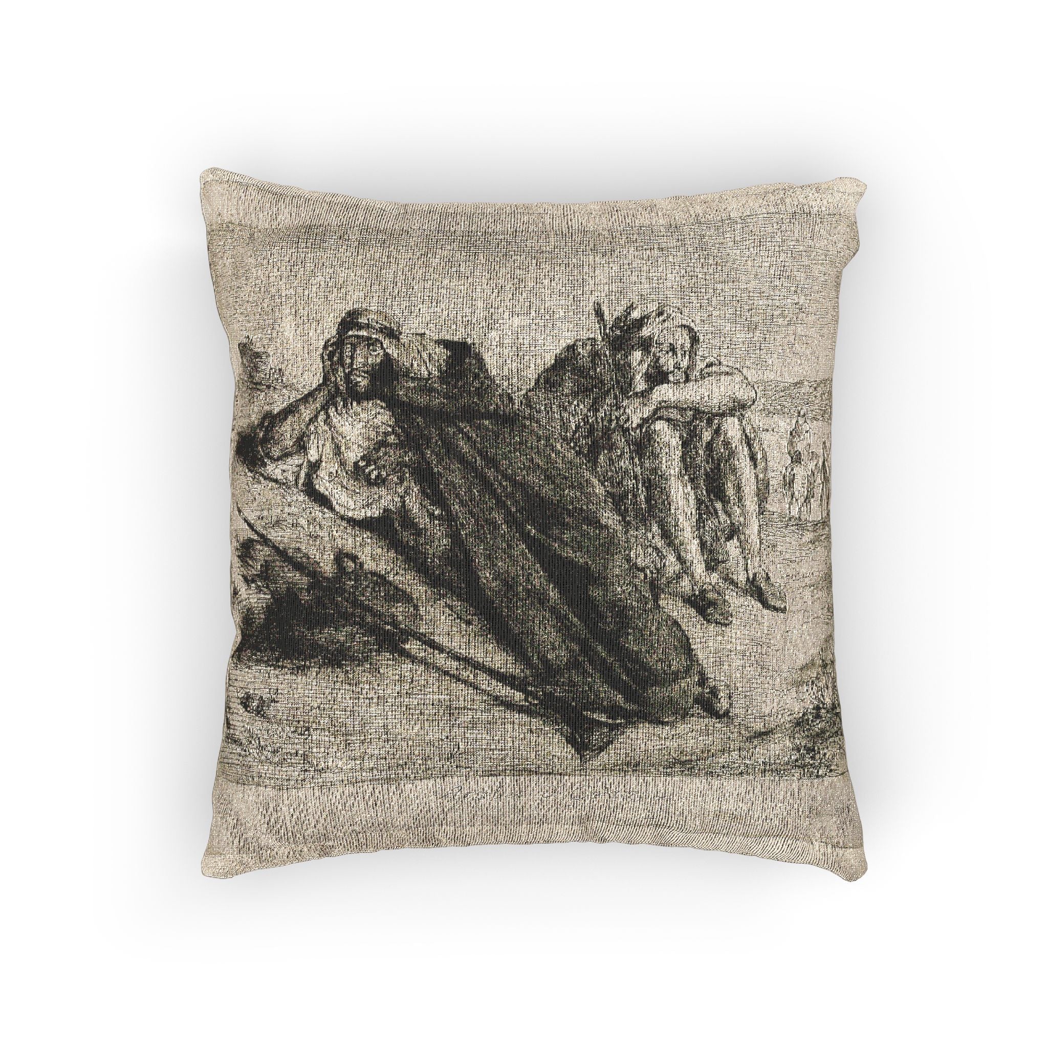 Eugène Delacroix - Arabs of Oran | Woven Pillow